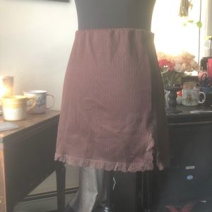 Divided Brown Mini Skirt w/ Lace Trim
Size Small